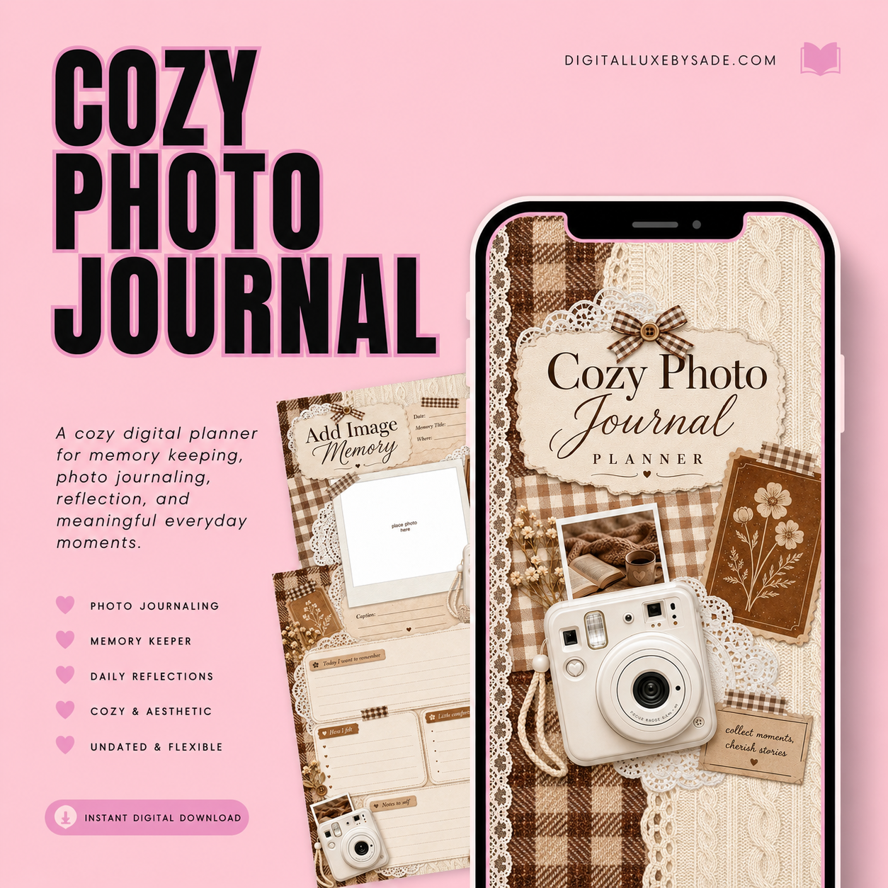 Cozy Photo Journal Digital Planner