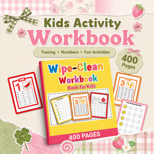 Kids Activity Workbook – 400 Pages
