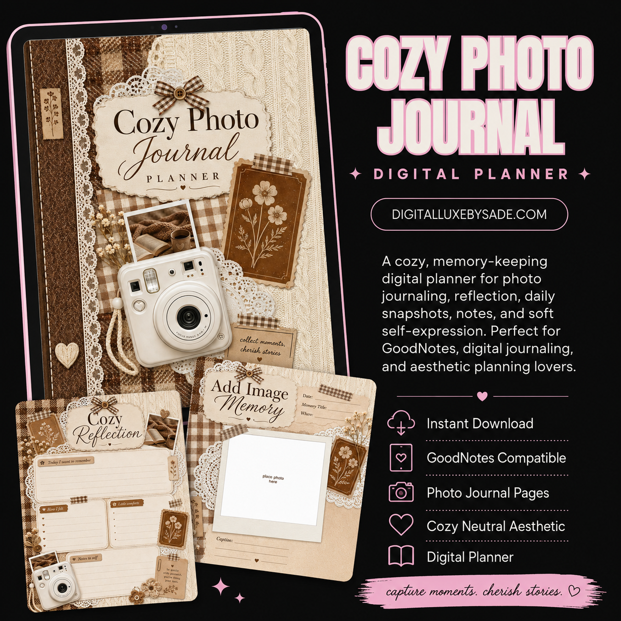 Cozy Photo Journal Digital Planner