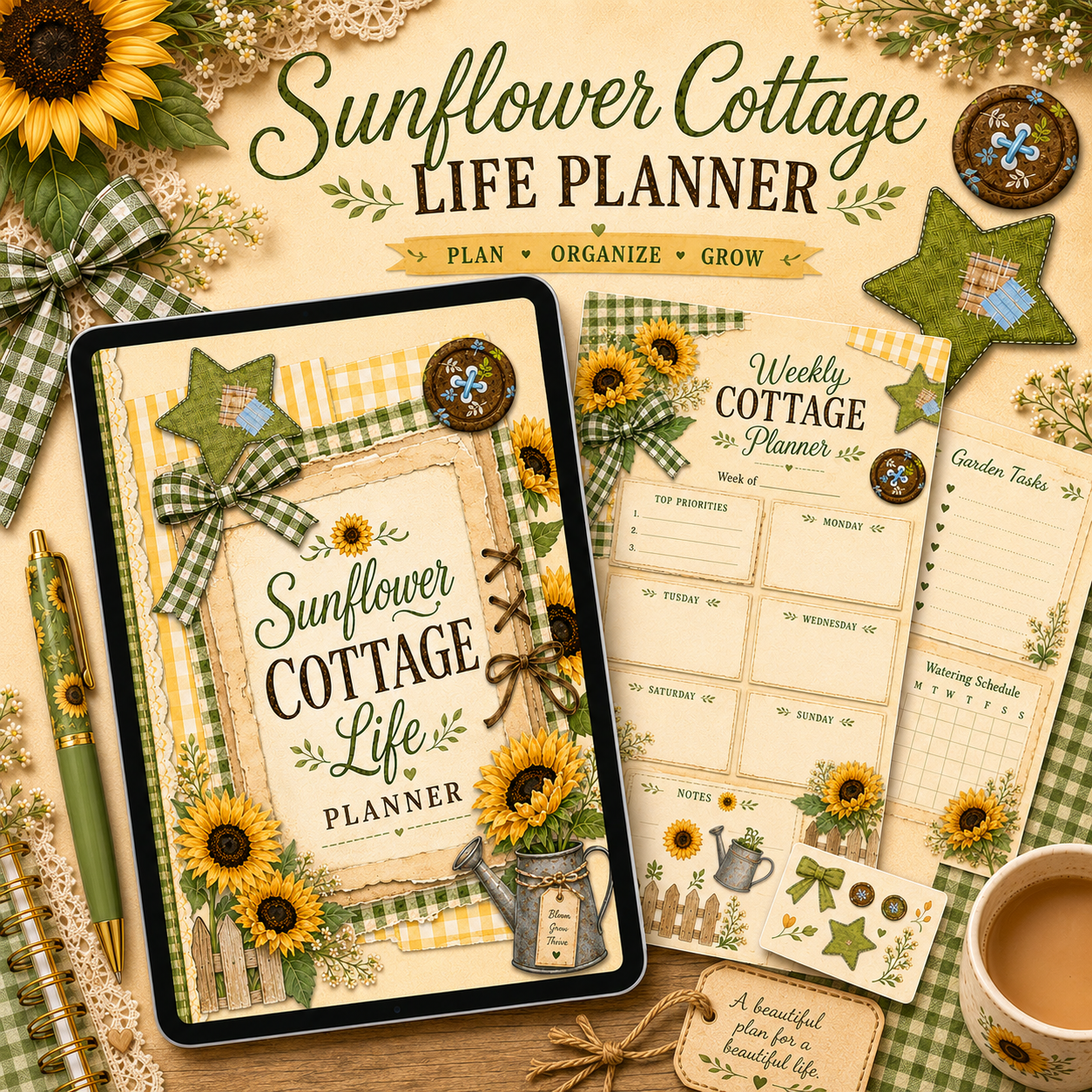 Sunflower Cottage Life Digital Planner