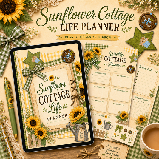 Sunflower Cottage Life Digital Planner