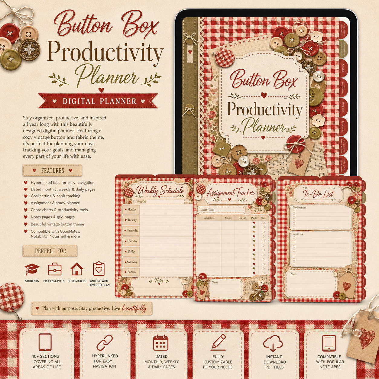 Productivity Digital Planner