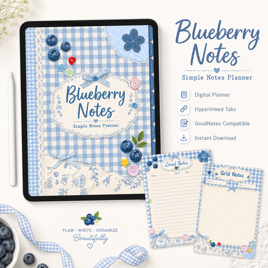 Blueberry Notes Digital Planner