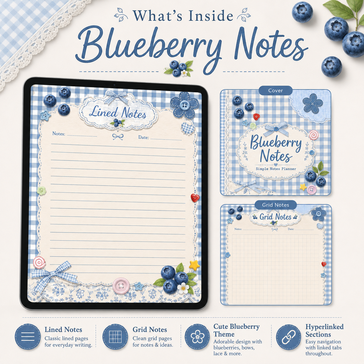 Blueberry Notes Digital Planner