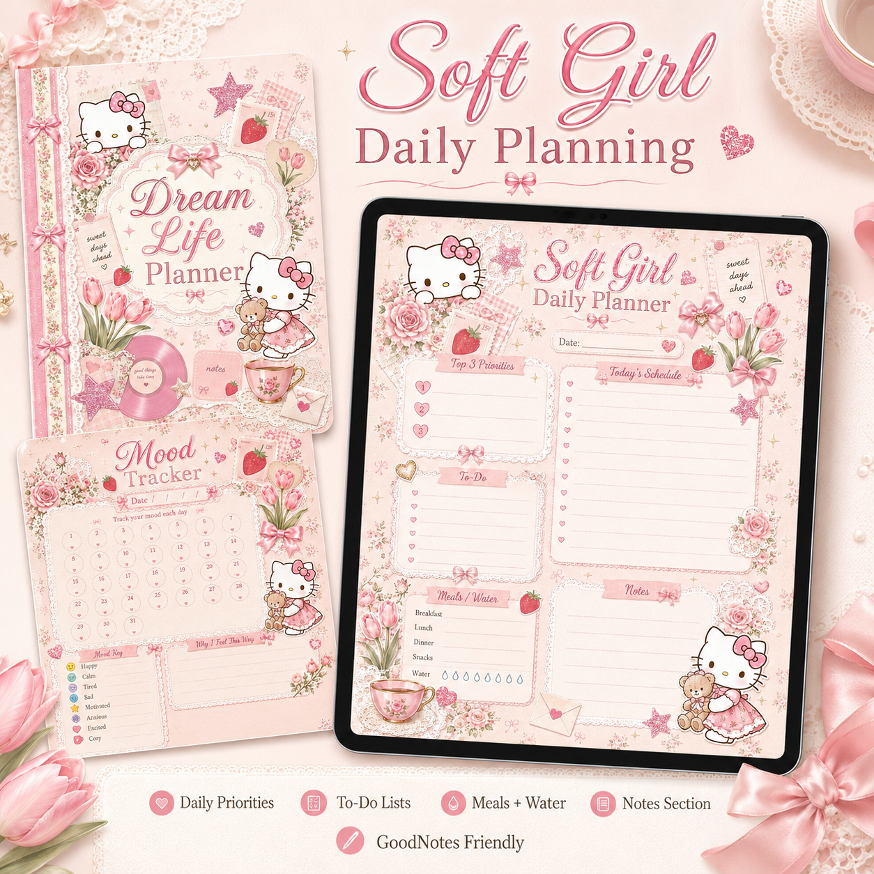 Pink Bow Dream Life Planner