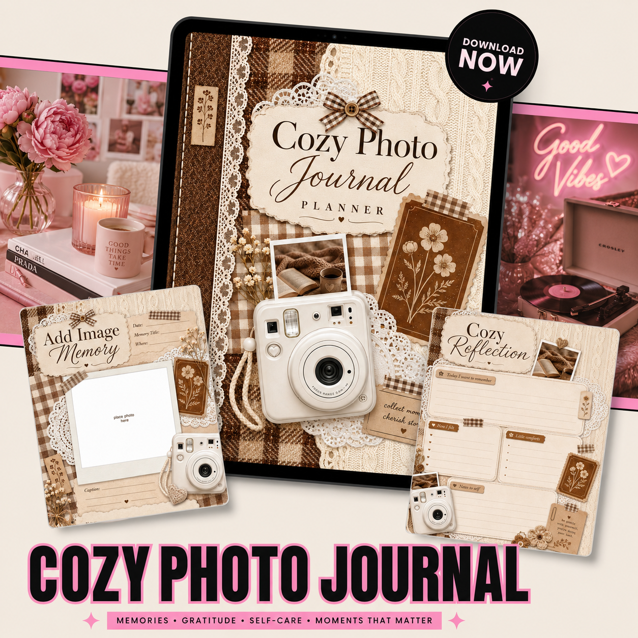 Cozy Photo Journal Digital Planner