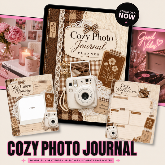 Cozy Photo Journal Digital Planner