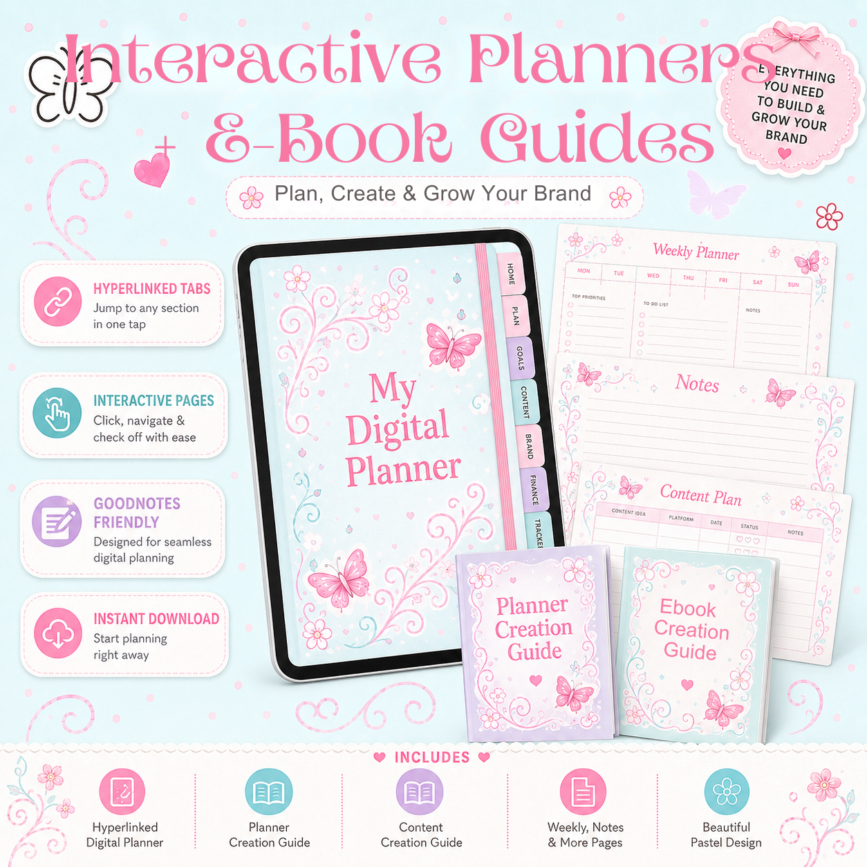 Blue Saturn Beacons Theme + Instagram Branding Kit Bundle