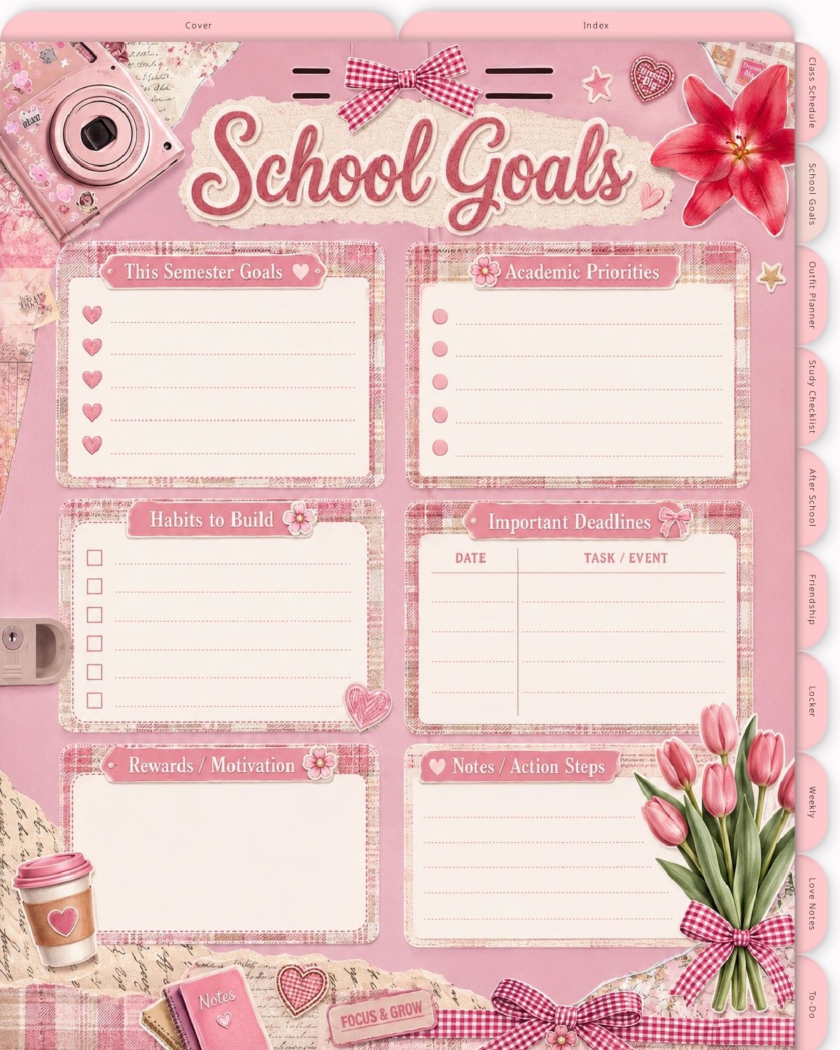 Locker Girl Life Digital Planner