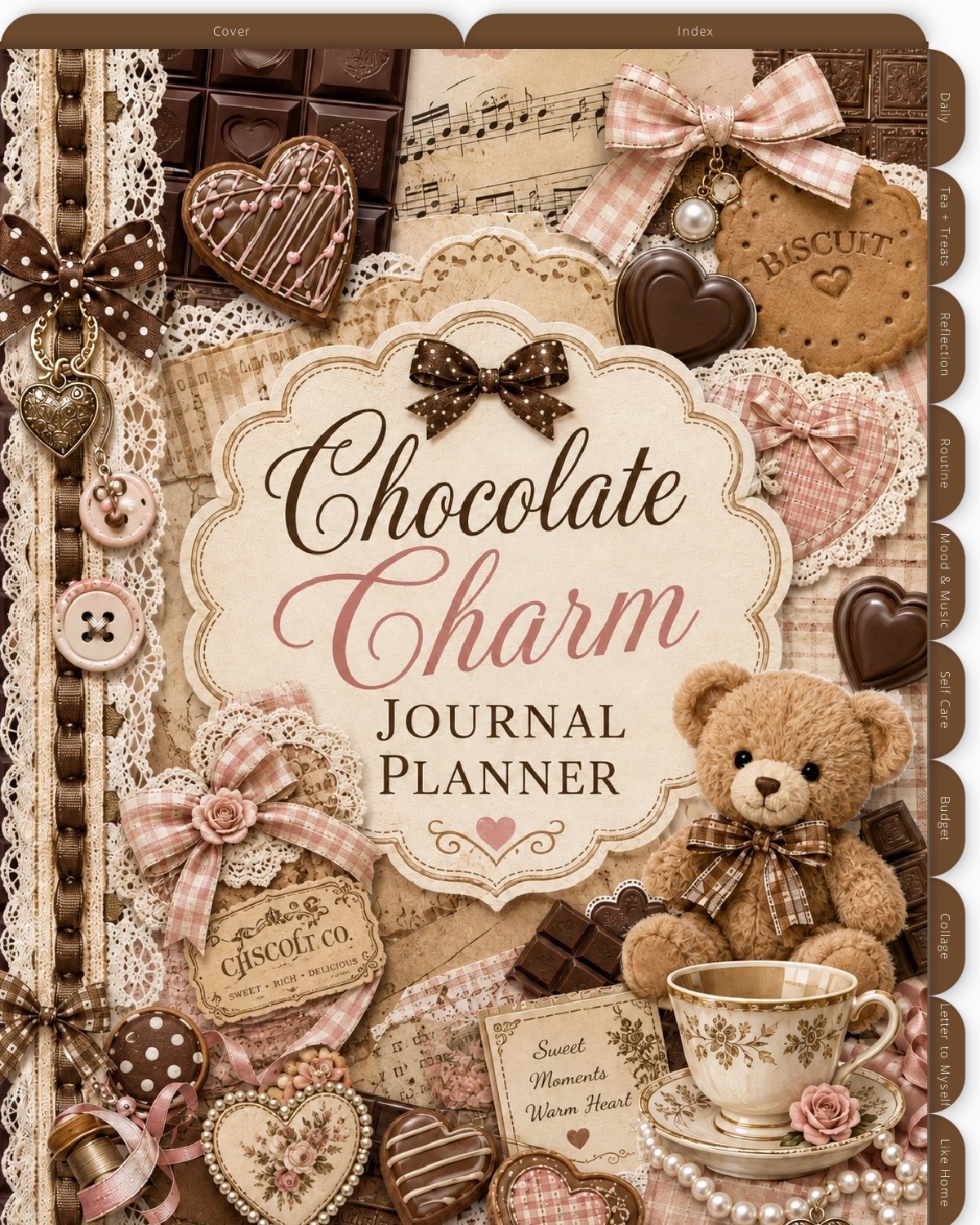 Chocolate Charm Journal Digital Planner