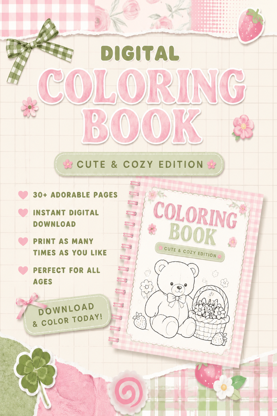 Cozy Friends Coloring Book